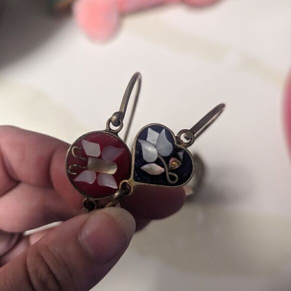 3 piece set handmade metal silver bracelets - Picture 4 of 6